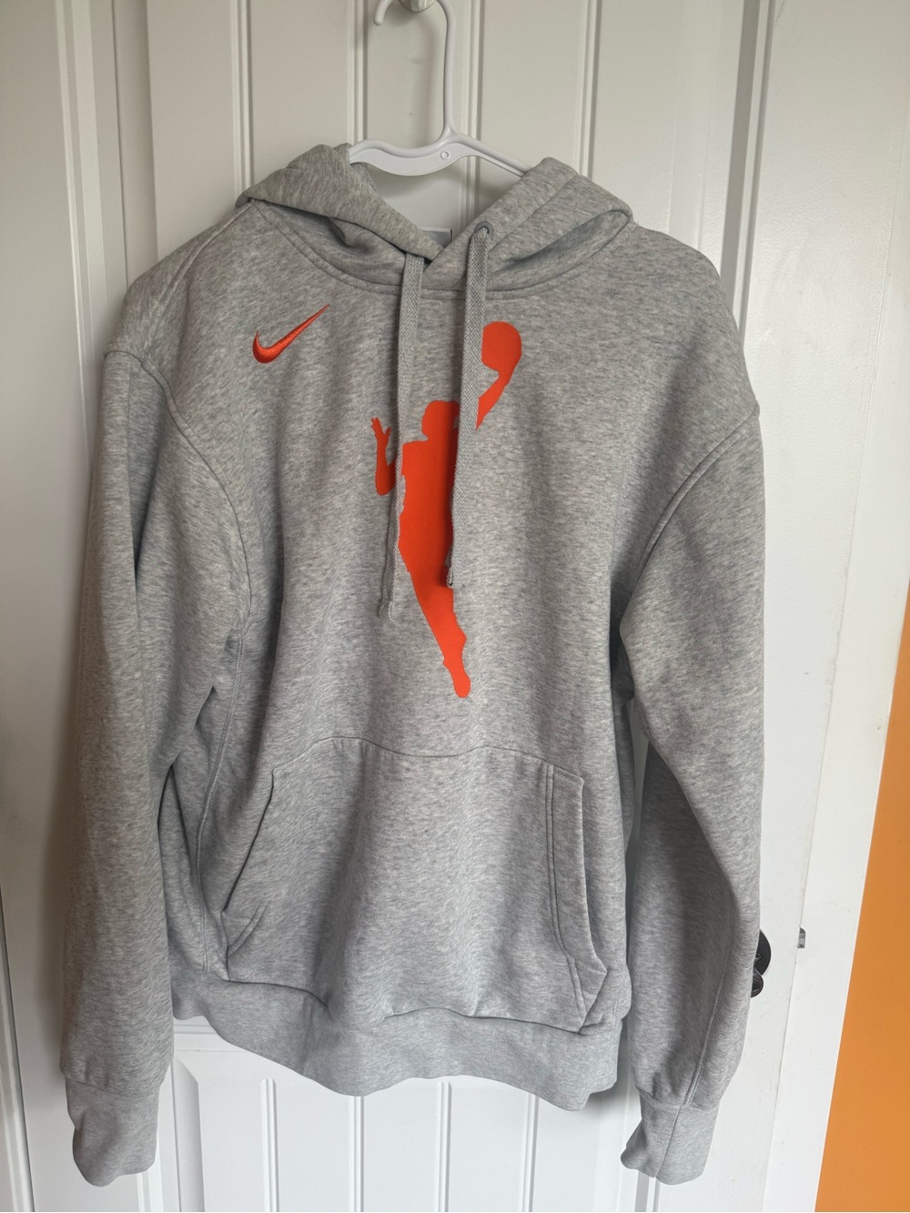 Nike WNBA Gray Hoodie with Orange Basketball Graphic- NWOT